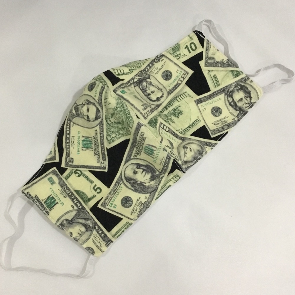 4 for $20 Adult face mask handmade novelty money - Picture 2 of 3